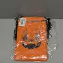 KERINGO 50 Pack Halloween Trick or Treat Party Favors Drawstring Party Favor Bags Translucent frosted Halloween Goodie Bags Gift Packaging Storage for Kids Boys Birthday Supplies 7.08 x 9.84 Inch