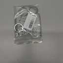 BiyrlyStainless Steel Keyrings,Round Key Rings for Flat Keychains For Home Car Office Keys Attachment (Silver)