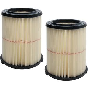 Replacement Cartridge Filter for Craftsman 9-38754 Red Stripe General Purpose for 5 to 20 Gallon Shop Vacuums CMXZVBE38754 (9-38754) (2 Pack)