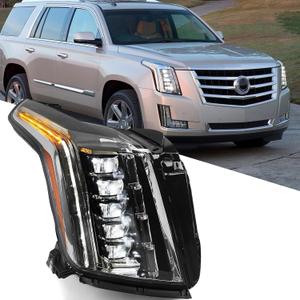 Huray Full LED Headlight Assembly for Cadillac Escalade/ESV 2015-2020 OE Projector Headlamp Replacemnet for 84216044 GM2502457 Right Passenger Side (RH)