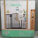 Ingenuity Decorative Panel Tall Baby Gate & Dog Gate, 28"-42" Wide, 30" Tall, Hardware or Pressure Mounted, Install on Top or Bottom of Stairs, Banister, or Doorway - Espresso