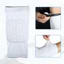 VOCOSTE 2pcs Elbow Brace, Compression Support Sleeve for Joint, Elbow Pad Sleeve for Women Men, White, L Size