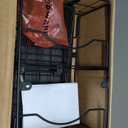 Towel Racks for Bathroom,Towel Rack Wall Mounted, 6 Tier Rolled Or Folded Towel Holder with Floating Shelves, Bathroom Towel Holder for Bath, Hand Towels,Metal and Wood,Full Black