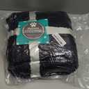 PetAmi Waterproof Dog Blanket for Medium Large XL Dog Puppy Cat Throw for Couch Cover Leakproof Protection, Sherpa Fleece, Reversible Soft Washable 80x60 Navy Gray