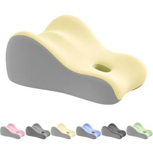 Latex Comfort Pillow for Adults | Supportive Cushion for Pregnancy, Relaxation & Couples | All-Purpose Sleeping & Lounging Pillow with Washable Cover-Yellow