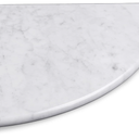 9'' Natural Marble Corner Shower Shelf for Bathroom, Marble Corner Shelves for Bath Wall Mounted Both Side Polished (9"X9"X 5/8" Carrara White)