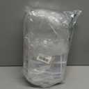 Ohuimrt 50 PCS Clear Plastic Gift Bags with Handles, 5.9 x 4.92 x 2.75 Inches Reusable Party Favor Bags with Ribbon Transparent Gift Wrap Bags Bulk for Weddings Birthdays