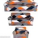 Peryiter 3 Pcs Slipcover Set for Couch Furniture Covers for Sofa Loveseat Couch Arm Chair, Form Fit Stretch, Wrinkle Free, Furniture Protector(Gray Diamond,Milk Silk Spandex)