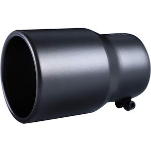 Black Exhaust tip -3.5'' Inlet Bolt on Design- Black Coated Stainless Steel Car Muffler Tips 3.5" ID x 4.5"OD x 6.5"L