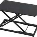 Height Adjustable Standing Desk Converter, Keyboard Riser for Stand Up Desk Riser, Computer Keyboard Stand for Desktop, Ergonomic Sit Stand Computer Workstations Black Size 23.6 Inch