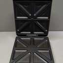 Bakers Friend Breakfast Sandwich Maker, 4 Slices of Panini Grill Press Sandwich Maker, Electric Sandwich Maker with Indicator Light, Grill Cheese & Egg Muffin Sandwich Maker, Graphite