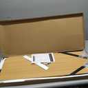 Deep Wall Shelves 30"W x 12"D Engineered Wood Floating Shelves for Wall, Sturdy Metal Bracket Bookshelves Home Decor Storage for Living Room Bedroom Bathroom Kitchen, Set of 2, Oak Finish