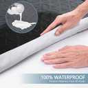 Premium Waterproof Mattress Protector Queen Size, Breathable Bed Cover 3D Air Fabric Cooling Mattress Pad Cover Smooth Soft Noiseless Washable, 8''-21'' Deep Pocket (Gray)