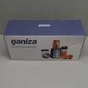 Ganiza Blender for Smoothies, 14Pcs Personal Blender for Shake and Smoothies for Kitchen with 3 Portable Cups (1x24oz & 2X17oz), Single Serve Smoothie Maker, Nutritious Recipe (Black Silver)