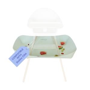 CATCHY -Food Catcher-Compatible with Stokke Clikk High Chair +11 Other High Chairs-Highchair Sold Separately-Baby & Toddler Food & Mess Catcher-Premium Linen Inspired -Under High Chair Accessory | High Chair Food Catcher - High Chair Sold Separately - Baby & Toddler Food & Mess Catcher - Under High Chair Accessory