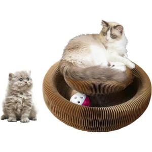 Magic Organ Cat Scratcher Board Cat Ball Adventure The Ultimate Interactive Mental Physical Exercise for Indoor Cats Toy