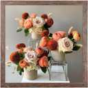 Capcillin 20x20 Picture Frame, Rustic Brown Poster Frame, Composite Wood with Polished Plexiglass - Horizontal and Vertical Formats for Wall, Wall Gallery Photo Frames