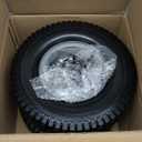 AR-PRO (2 Pack) 13x5.00-6 Flat Free Tire and Wheel Assembly, Solid Lawn Mower Front Tire with 3" Centered Hub, 3/4" Bearing extra 5/8"&1/2", Compatible with Riding Mowers & Garden Tractors (Silver)