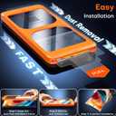 TOCOL for Samsung Galaxy S25 Ultra Screen Protector [9H Hardness] [Military Grade Shatterproof] HD Tempered Glass 2 Pack