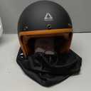 TRIANGLE 3/4 Motorcycle Helmet,Retro Open Face Adults Helmets with Visor,Half Face Moped Helmet for Men & Women,DOT Approved Helmets for Cruiser Scooter (XL)