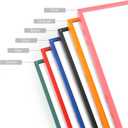 Set of 2 Orange 11x14 Aluminum Picture Frames with Mat for 8x10 Photos - Durable HD Plexiglass for Superior Clarity - Versatile Colorful Metal Frames Ideal for Wall Mounting Vertically or Horizontally