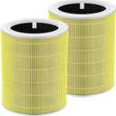Core 600S Pet Care Replacement Filter for LEVOIT Core 600S & Core 600S-P Air Purifier, 3-in-1 H13 True HEPA, High-Efficiency Activated Carbon Filter, Compared to Part #Core 600S-RF-PA, 2 Pack, Yellow