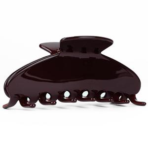 MAORULU Premium Durable Acetate Hair Claw Clips for Women Girls, 4 Inch Large Cute Jaw Clip for Thick or Thin Hair, Vintage Y2K Hair Clips, Dark Brown (Chocolate)