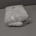 Seavish Shag Bathroom Rug, Non Slip Microfiber Soft Absorbent Shower Mats Washable Bath Rug Runner Floor Door Carpet 2ft Round inches, Luxury White 