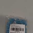 haisstronica 100pcs #10 Blue Marine Grade Heat Shrink Ring Connectors,16-14 Gauge Tinned Red Copper 0.7mm Ring Terminals Connectors,Brazed-Seam Insulated Electrical Crimp Wire Terminals