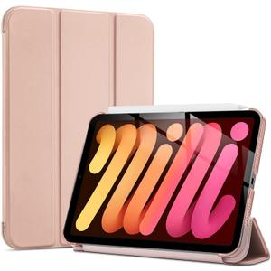 ProCase Smart Case for iPad mini 7 A17 Pro 2024/iPad Mini 6 2021 8.3 Inch iPad mini 7th/6th Gen Case, Hard Back Cover for iPad mini 8.3" 7th Gen A2995/A2996/A2993/6th Gen A2567 A2568 A2569 -Rosegold