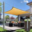 Shade Sail Poles, Heavy Duty Sun Shade Poles, Screw in Poles for Sun Shades Outdoor, 12 Ft Sun Shade Sail Poles with D-Clamps, 2.28" Sun Shade Pole Kit for Ground Soil Backyard