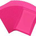 Blulu 100 Pieces Resealable Foil Proof Bags Scent Proof Flat Pouch Clear Smell Sealable Packing Bags Iridescent for Food Storage Snack Jewelry(4 x 6 Inch,Pink)