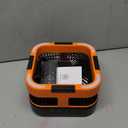 Solar Camping Fan with Light-10000mAh Rechargeable Portable, 6 Speeds, Digital Display, Timer, 120 Oscillation, Cordless Battery Powered Fan for Home Outdoor Tent Travel BBQ Fishing (Orange)