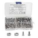 XINGYHENG 200Pcs M4 M5 T Nuts Hammer Head Fastener Nut Drop in T Slot Nut Assortment Kit Nickel Plated Carbon Steel with Screws and 2 Wrenches for Aluminum Profile