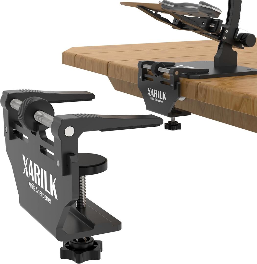 Aluminum Knife Sharpener Securing Clip, Adjustable Width 1.8-4.5", Compatible with XARILK Sharpening Systems GEN2/GEN3