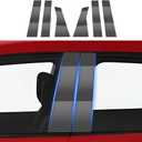 Car Door Window B C Pillar Trim Carbon Fiber Style Film for Honda HRV HR-V 2023 2024 2025 2026 2027 Automotive Exterior Accessories Pillar Post Protection Decor TPU Sticker Cover 6-Pcs Kit