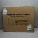 22x28 inch Metal Poster Frame - 22 x 28 Thin Aluminum Picture Frames Matted for 18x24 Photos, Artworks, Prints, Puzzle - High Definition Plexiglass - Vertical and Horizontal Display - Wall Hook Hanging Hardware Included - Gold, Set of 2