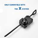 AIBREAY 2 Pack X Winder Launcher, X Gyro Launcher Set for Players Battles, Only Work with X Series Right-Spinning Tops (Red + Black)