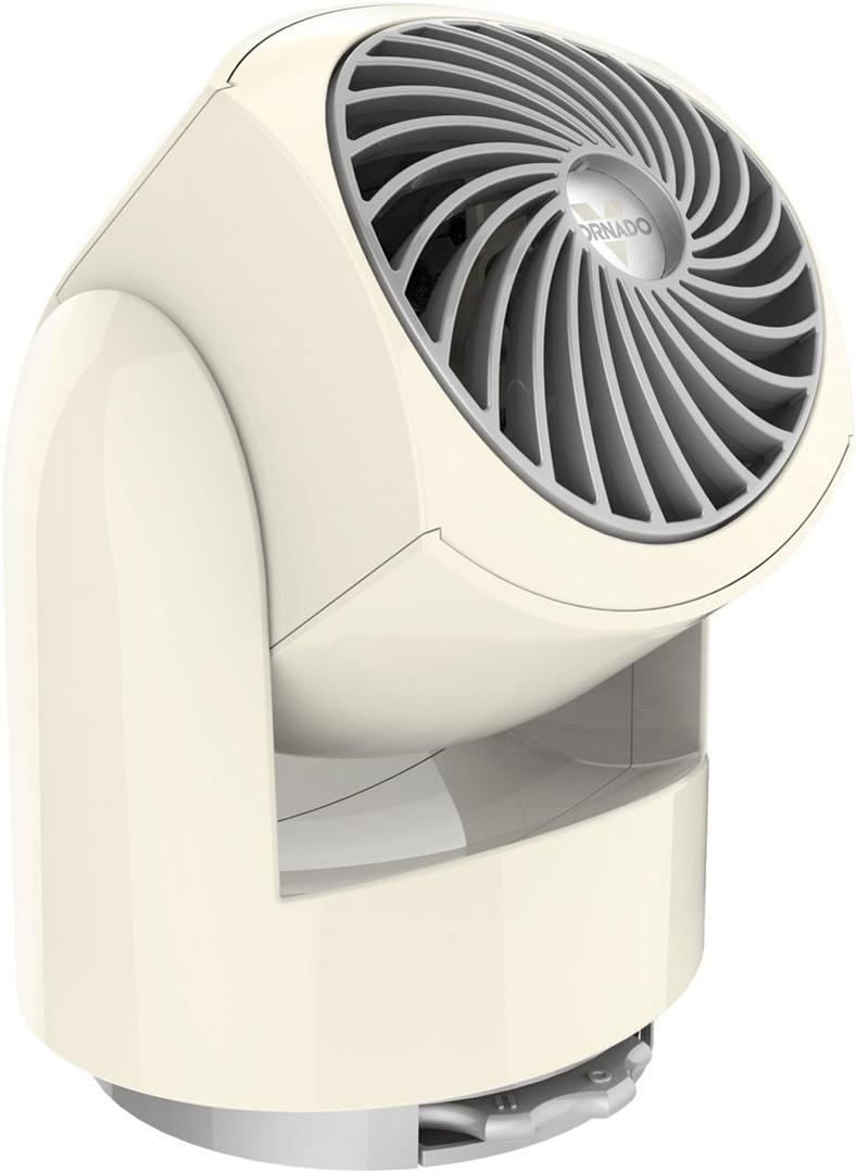 Vornado Flippi V6 Compact Air Circulator Fan, Quiet Portable Travel Fan for Office or Bedroom, Adjustable Head, 2 Speeds, Vintage White (Personal)