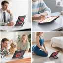 Soke Case for iPad (A16) 11th Generation 11-Inch 2025 /10th Generation 10.9-Inch 2022, with Screen Protector and Multi-Angle Kickstand, Rugged Full Body Heavy Duty Protective Cover - Black Red