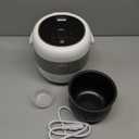 Bear Rice Cooker 3 Cups (Uncooked), 3D Heating and Fuzzy Logic, Healthy Nonstick Small Rice Cooker, PFAS-Free, Touch-Screen, for White/Brown Rice Quinoa Oatmeal Soup