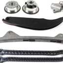 PANGOLIN 24321-2E010 Timing Chain Kit with 2PCS Intake & Exhaust VVT Gear Sprocket for Kia Soul Forte Cerato Tucson Forte5 2.0L Engine Aftermarket Parts, Replacement OE 24370-2E010 24350-2E011