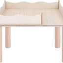 Niteangel Hamster Play Wooden Platform & Multi-Chamber Series Maze Fence for Dwarf Syrian Hamsters Gerbils Mice Degus or Other Small Pets (for 2 Chamber Hideout-Large)