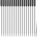 AZUREAL Pen Refills 20P, Replaceable Ballpoint Pen Refills, 1mm Medium Tip, Ink Pen Refills for Twist Pens, Black Ink