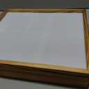 Wooden Challenge Coin Holder Display Case 16"x13", Large Coin Shadow Box with Clear Acrylic Door, Thoughtful Military Retirement Gift for Veterans, Law Enforcement & Coin Collectors