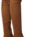 CELLENZ Women Thigh High Boots: Brown Platform Over The Knee High Size 10