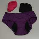 Period Underwear For Women, Leak-Proof Hipster, Brief, Heavy Flow, 3 Pack (X-Large, Multicolor02)