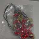 GXJZY2676 2Pack 27.56Inches Red Leaves Branch Artificial Pip Berry Stems,Spray Picks Handmade Leaves Branch Picks for Christmas Holiday Decor Table Home Wedding (Red)