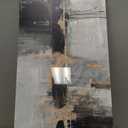 NutArtPic Black and White Canvas Artwork for Walls Abstract Canvas Prints Black Gold Gray Painting with Gold Lines Picture On Canvas Framed For Living Room Home Office Decor 24''x48''