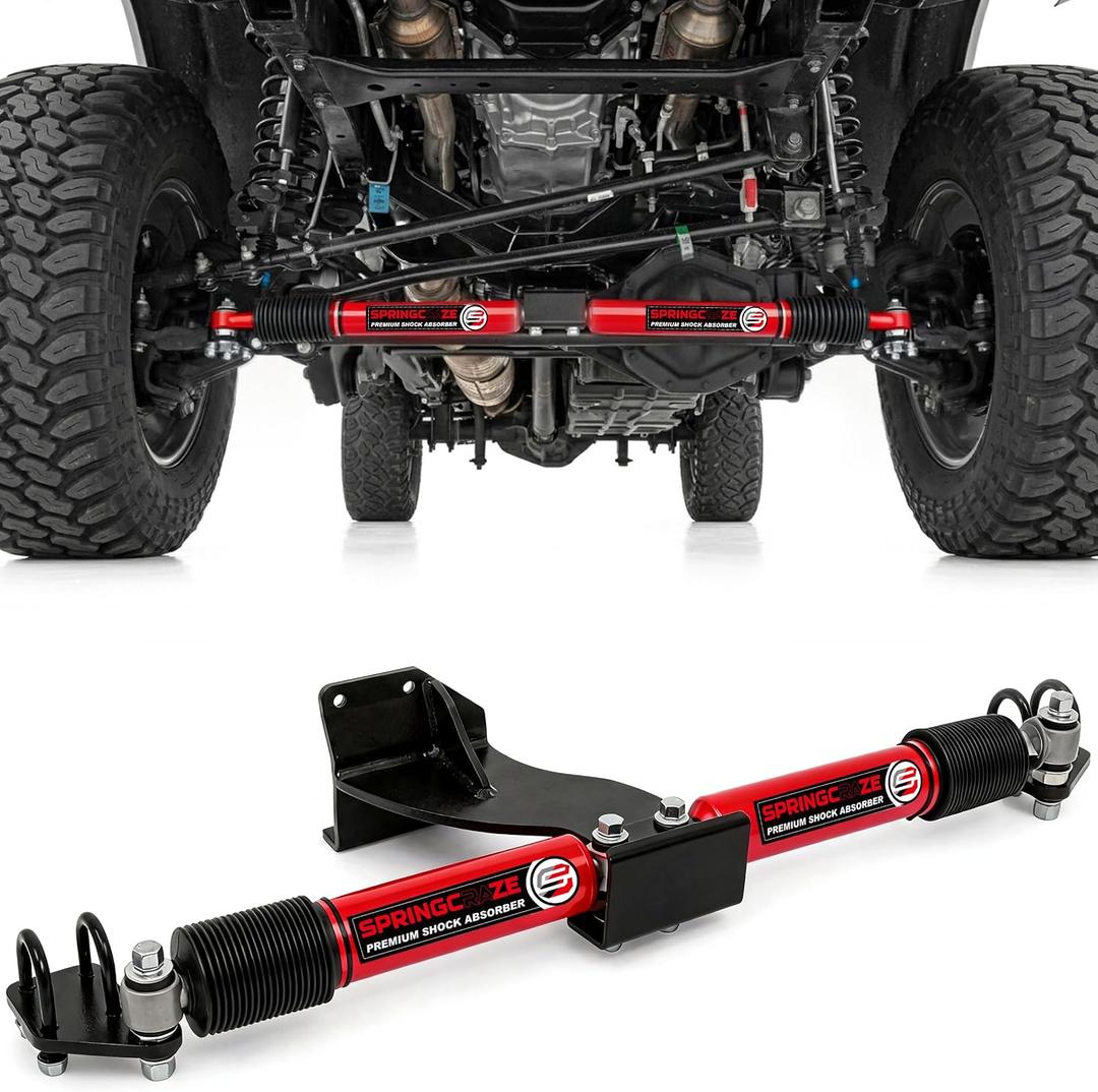 Dual Steering Stabilizer for 2014-2026 RAM 2500/3500 4WD #8749430 (Red)